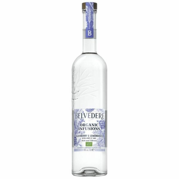 Belvedere Organic Infusions Blackberry & Lemongrass Vodka 70cl