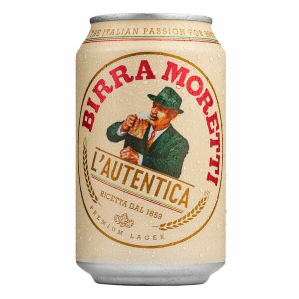 Birra Moretti Original Beer 24 x 330ml Cans