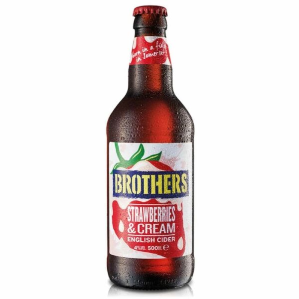 Brothers Strawberries & Cream Cider 12 x 500ml