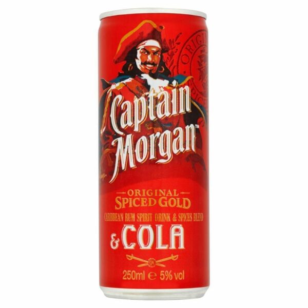 Captain Morgan Rum & Cola 12 x 250ml