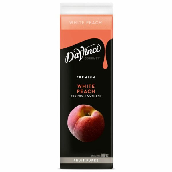 Da Vinci White Peach Puree 4 x 1ltr