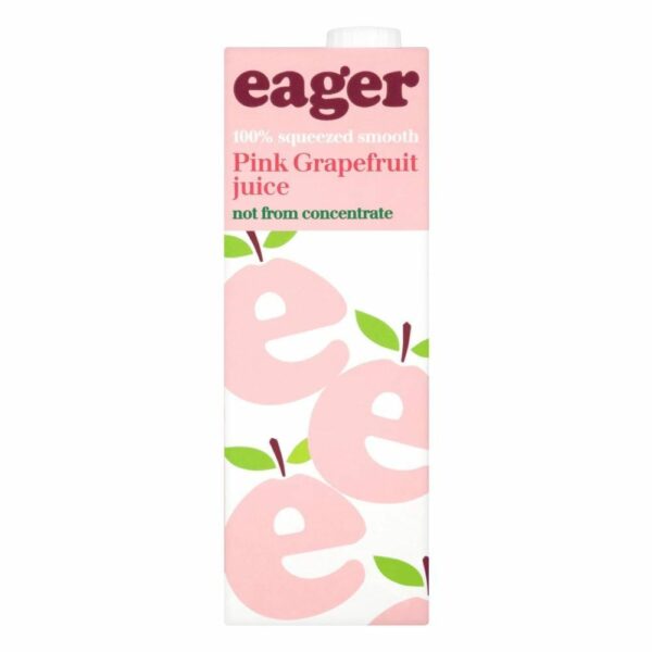 Eager Pink Grapefruit Juice 8 x 1ltr