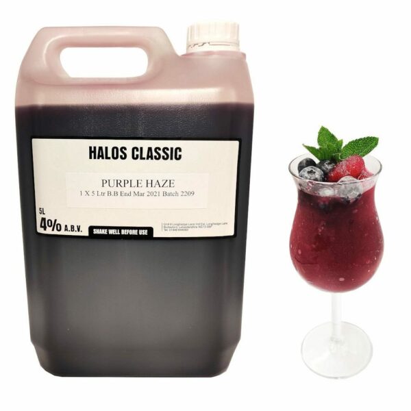 Halos Cocktails Purple Haze Cocktail 5ltr