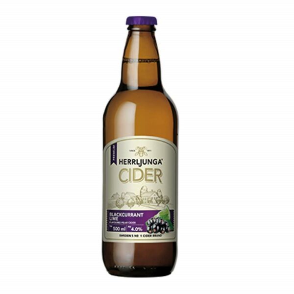 Herrljunga Blackcurrant & Lime Cider 12 x 500ml