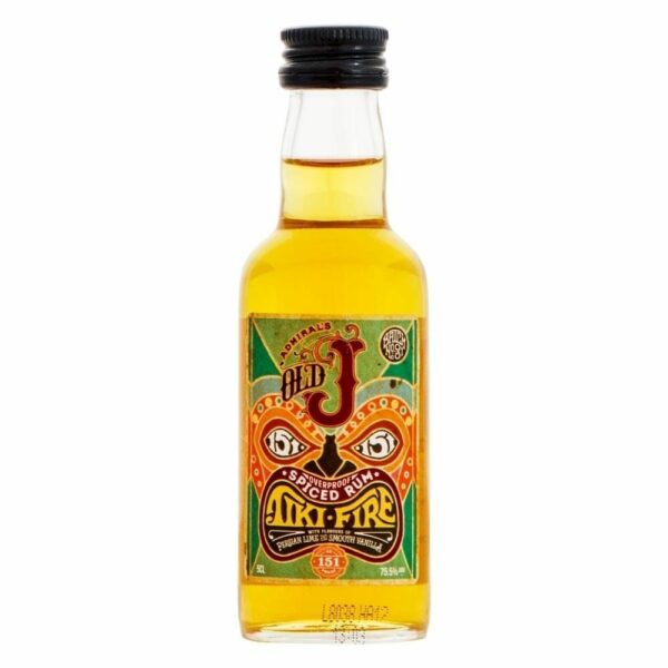 Old J Tiki Fire Spiced Rum 5cl Mini