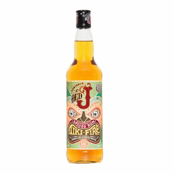 Old J Tiki Fire Spiced Rum 70cl