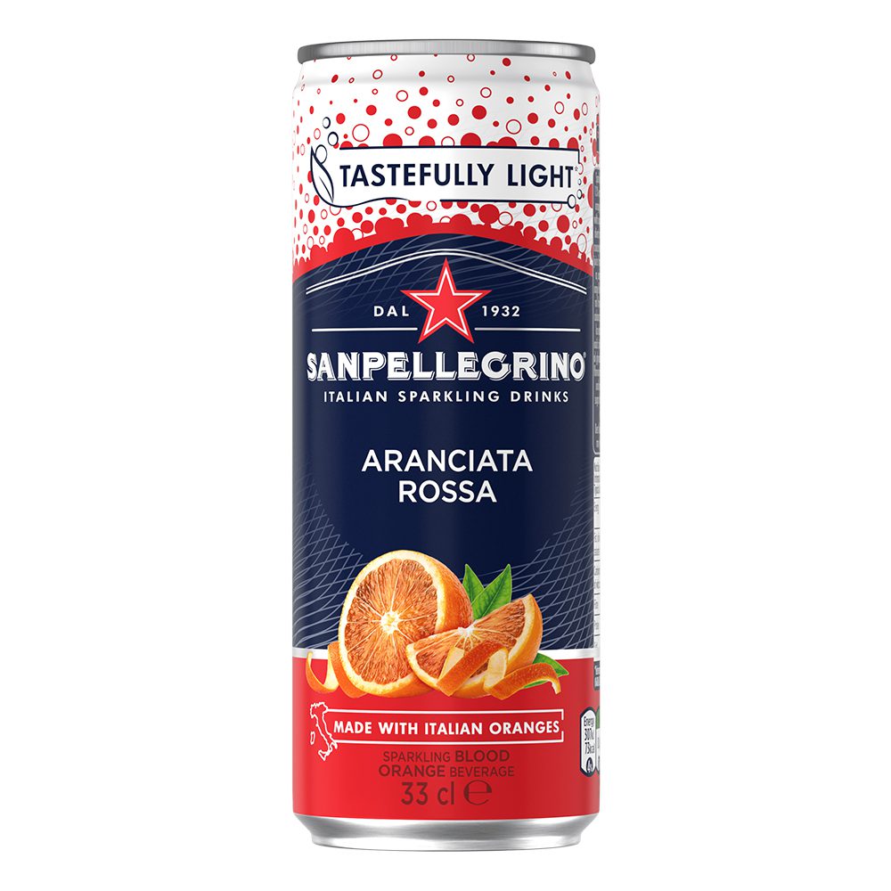 San Pellegrino Blood Orange Aranciata 24 x 330ml Cans - TM Liquors