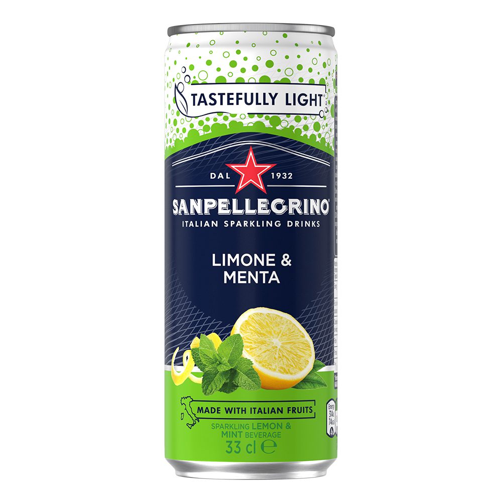 San Pellegrino Limon & Mint 12x330ml Cans - TM Liquors