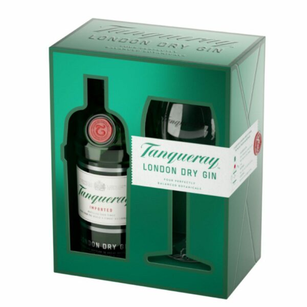 Tanqueray London Dry Gin 70cl & Copa Glass