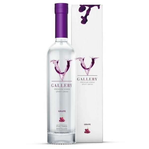 V Gallery Grape Vodka 50cl