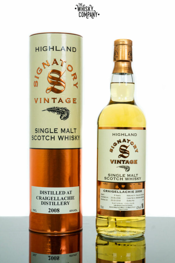 Craigellachie 2008 Aged 9 Years Single Malt Scotch Whisky – Signatory Vintage (700ml)