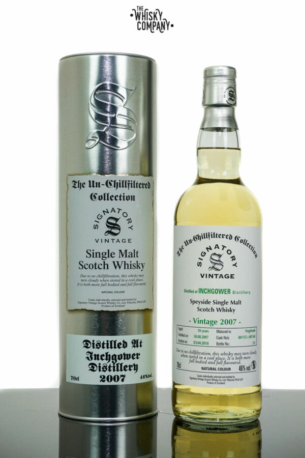 Inchgower 2007 Aged 10 Years Single Malt Scotch Whisky – Signatory Vintage (700ml)