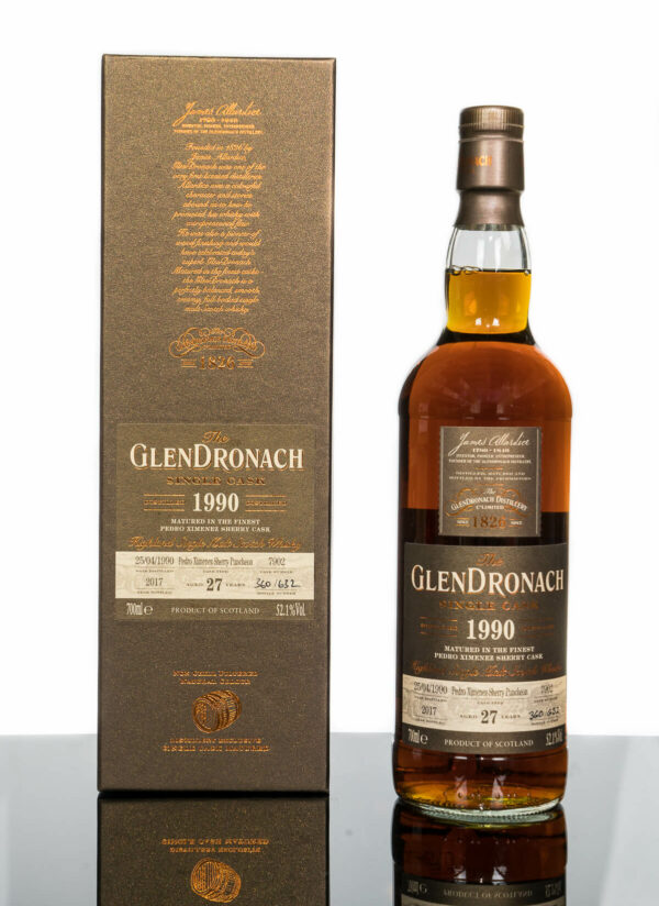 1990 GlenDronach 33 Years Old Single Malt Scotch Whisky  (700ml)