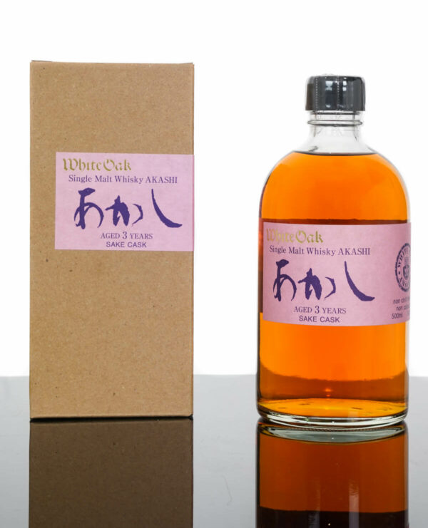 Akashi White Oak Sake Cask Aged 3 Years Japanese Single Malt Whisky (500ml)