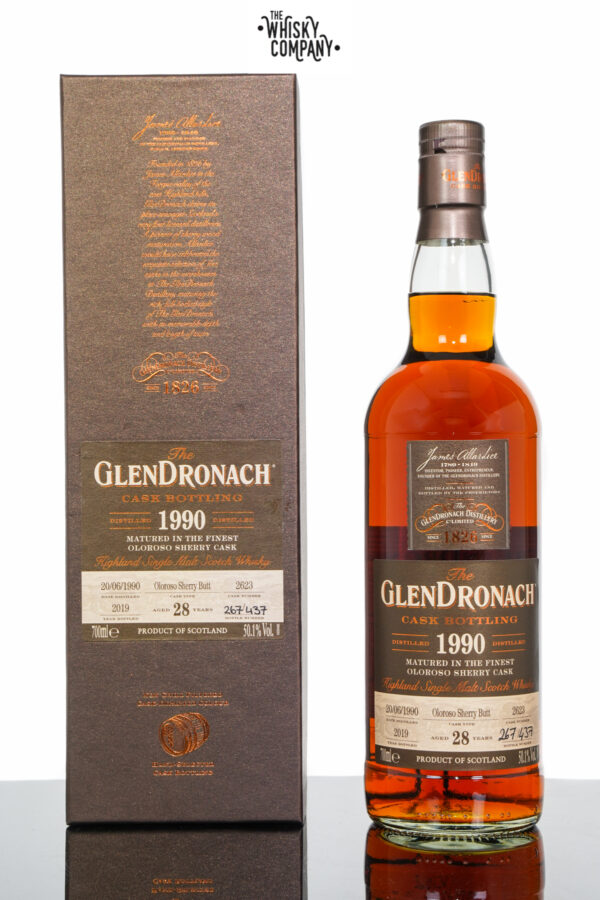 GlenDronach 1990 Aged 28 Years Single Malt Scotch Whisky – Cask 2623 (700ml)